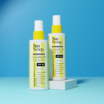 Sunscoop Hydrating Fluid Sunscreen for Face and Body | SPF 60, PA++++ (125ml)