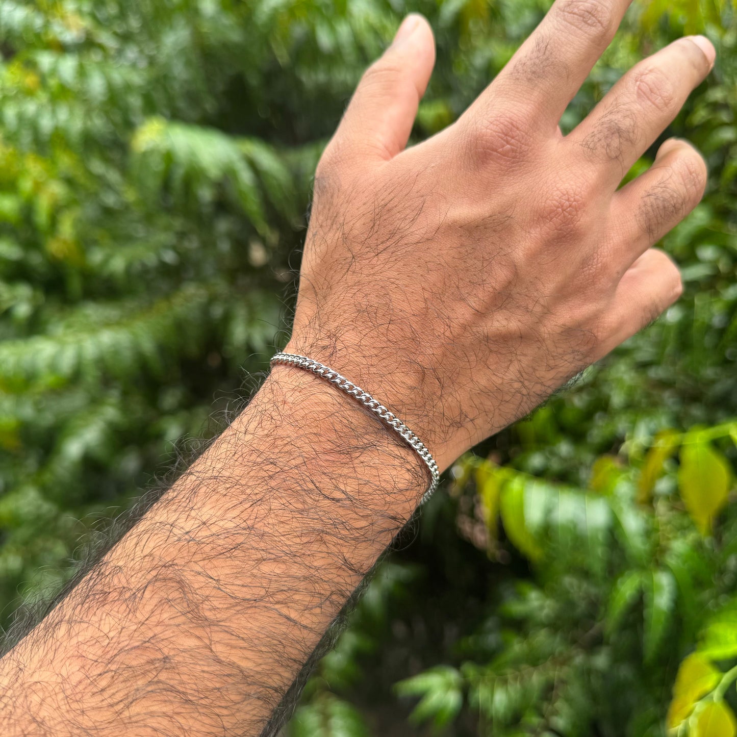 MICRO CUBAN BRACELET (SILVER)