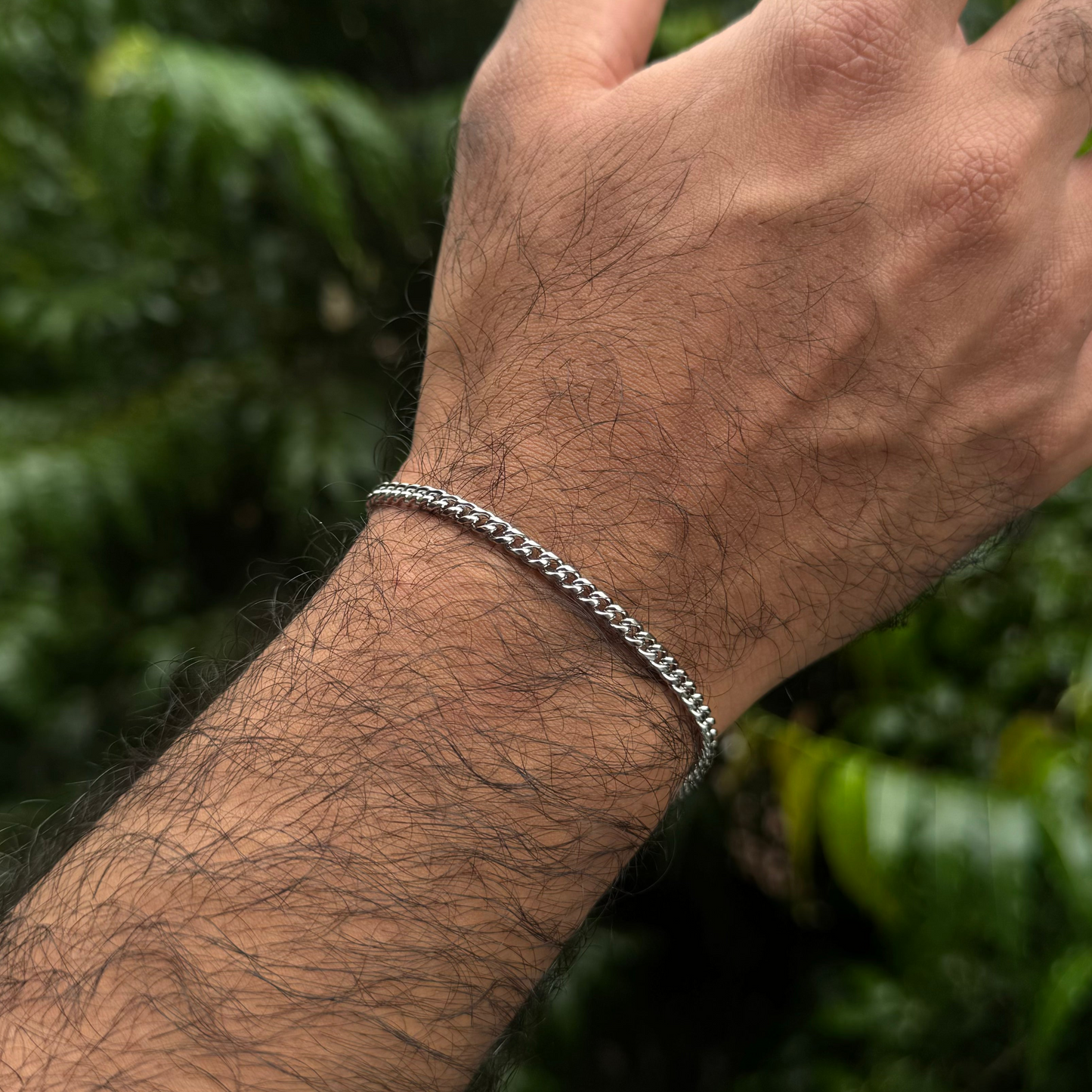 MICRO CUBAN BRACELET (SILVER)