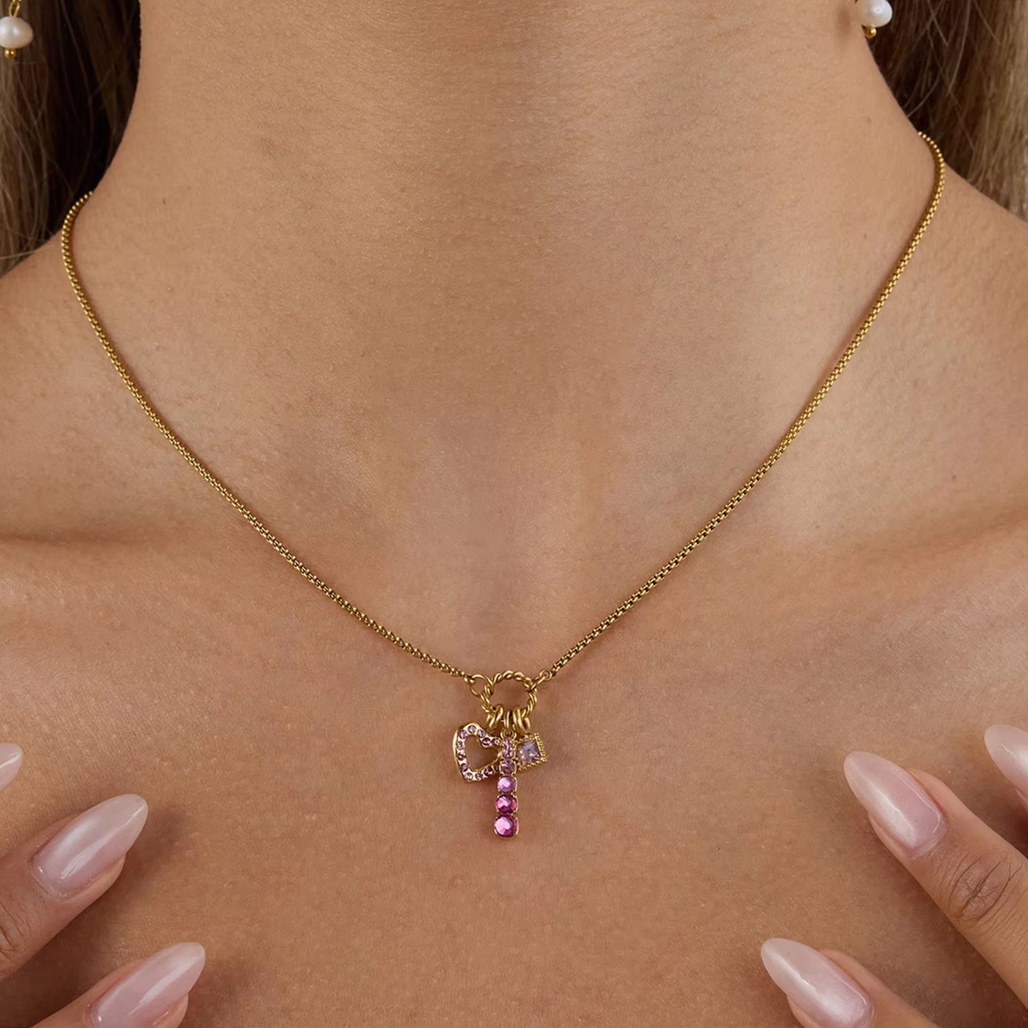 Pink Promise Charm Necklace