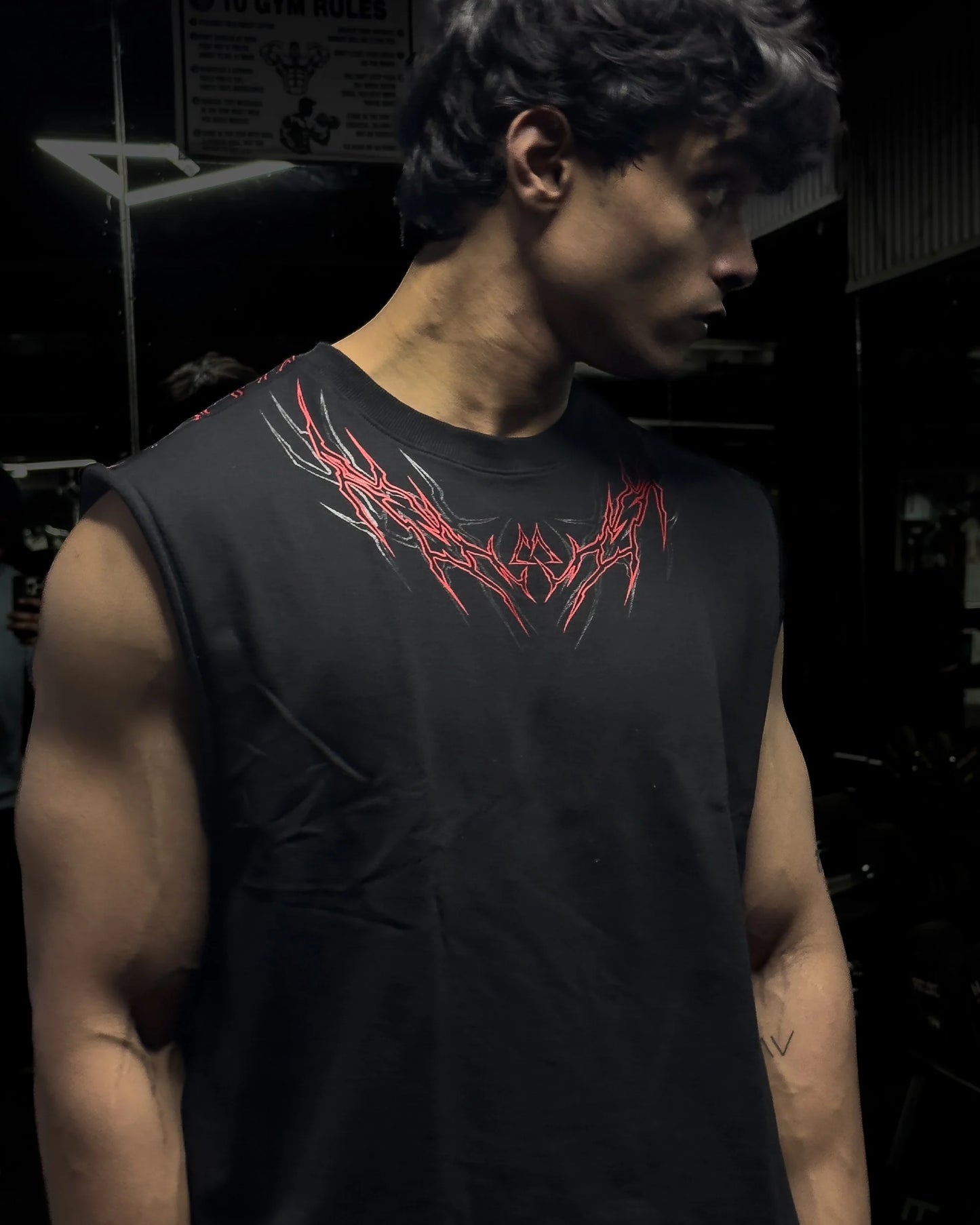 Hellscar Oversized Tank - Blood Red