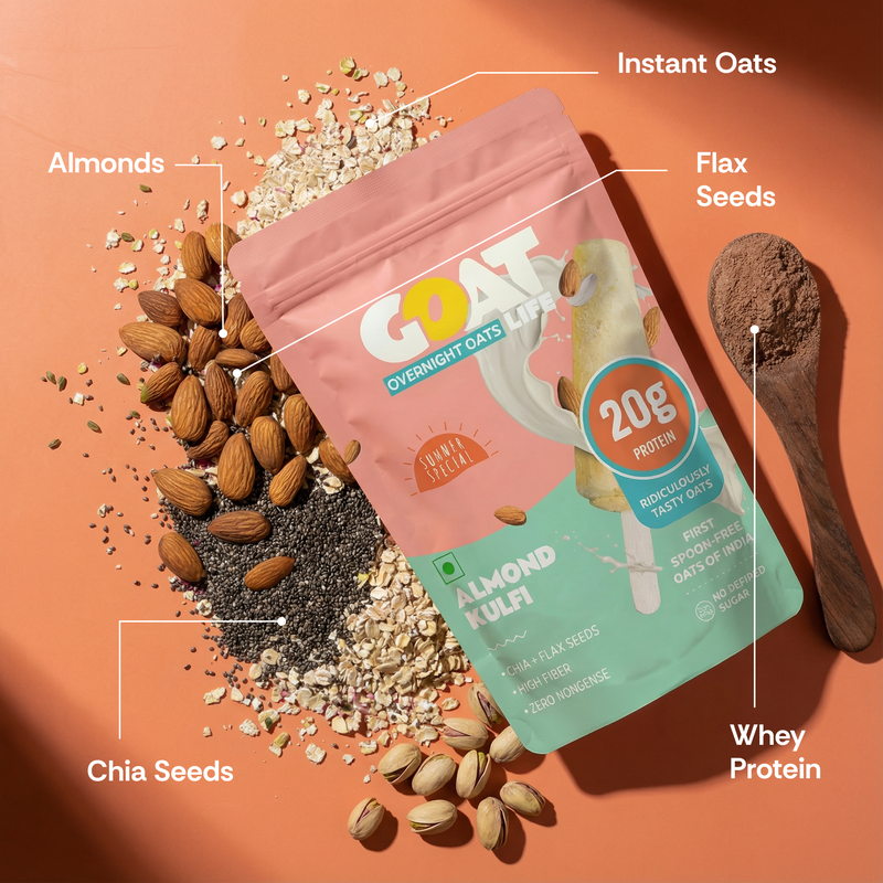 ALMOND KULFI HIGH PROTEIN OATS  - (PACK OF 5)