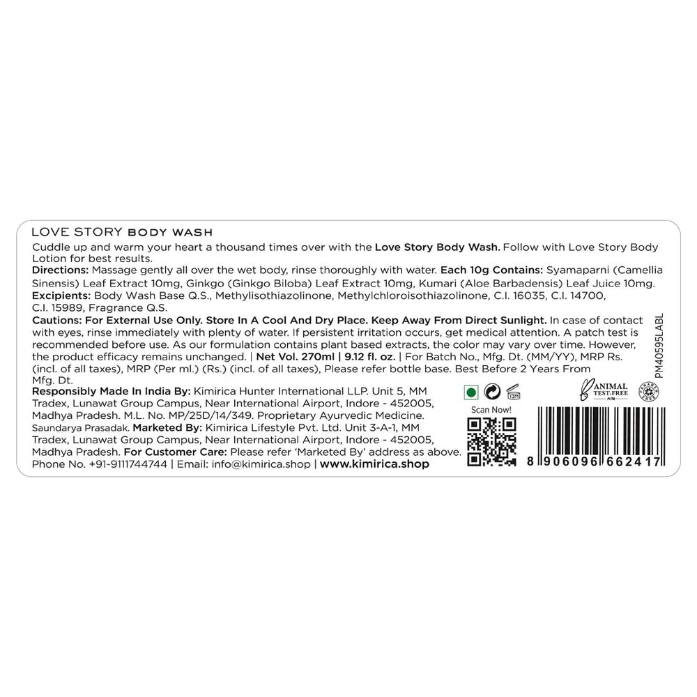 Krimica Love Story Jasmine Body Wash