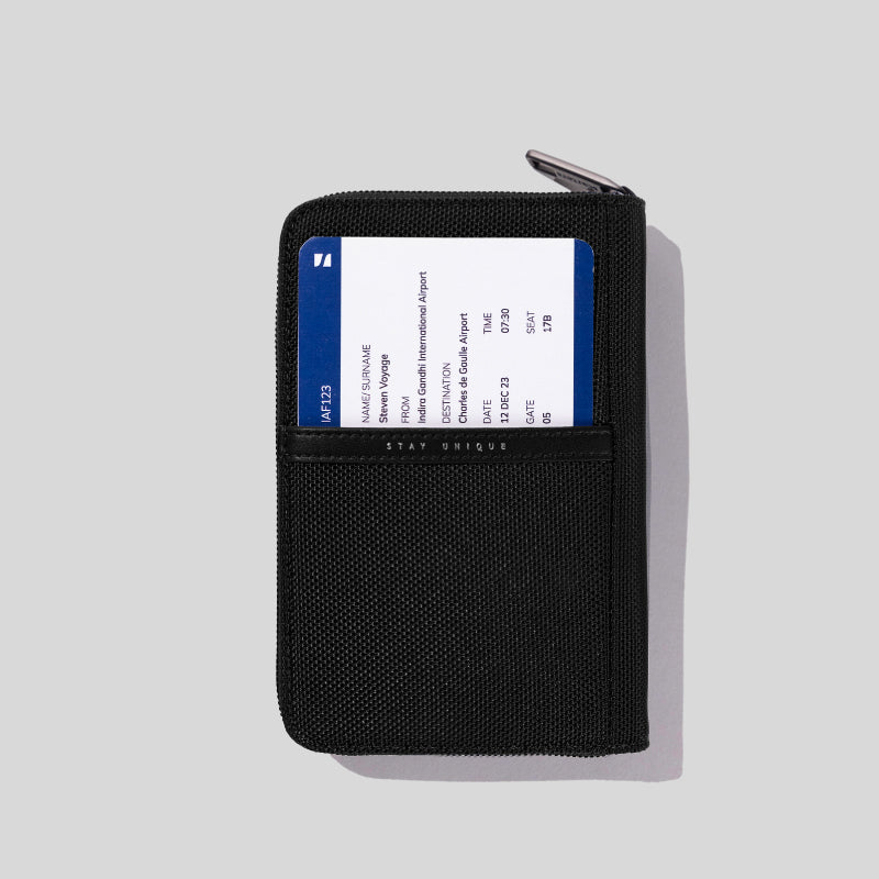 Scaters Passport Zip Wallet | Black