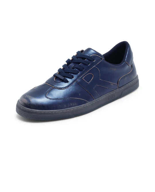 RARE RABBIT LACE-UP LEATHER SNEAKER MERCURE