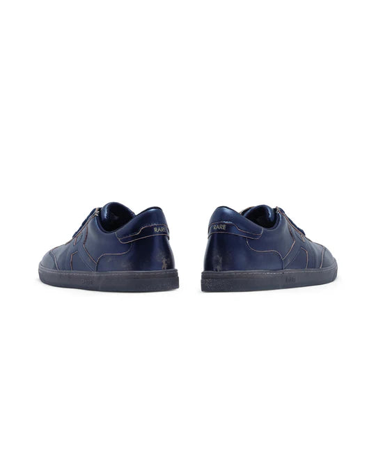 RARE RABBIT LACE-UP LEATHER SNEAKER MERCURE