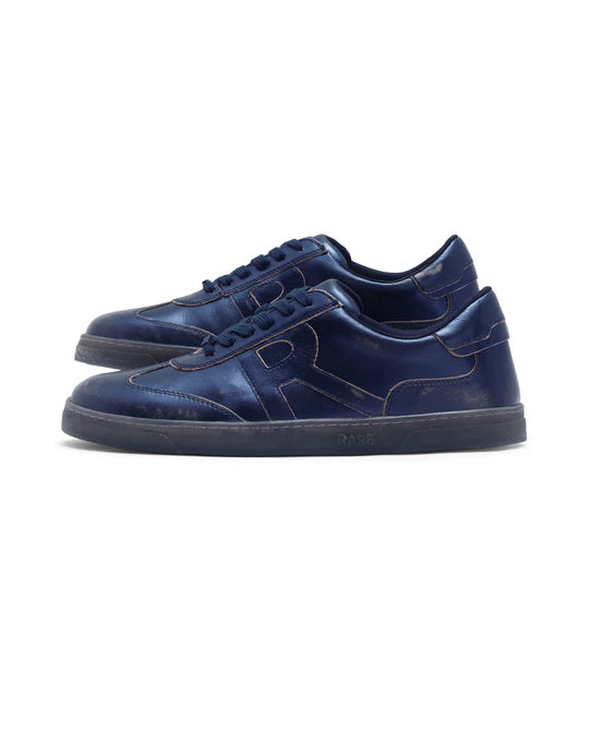 RARE RABBIT LACE-UP LEATHER SNEAKER MERCURE