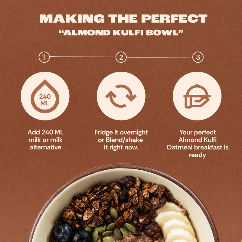 ALMOND KULFI HIGH PROTEIN OATS  - (PACK OF 5)
