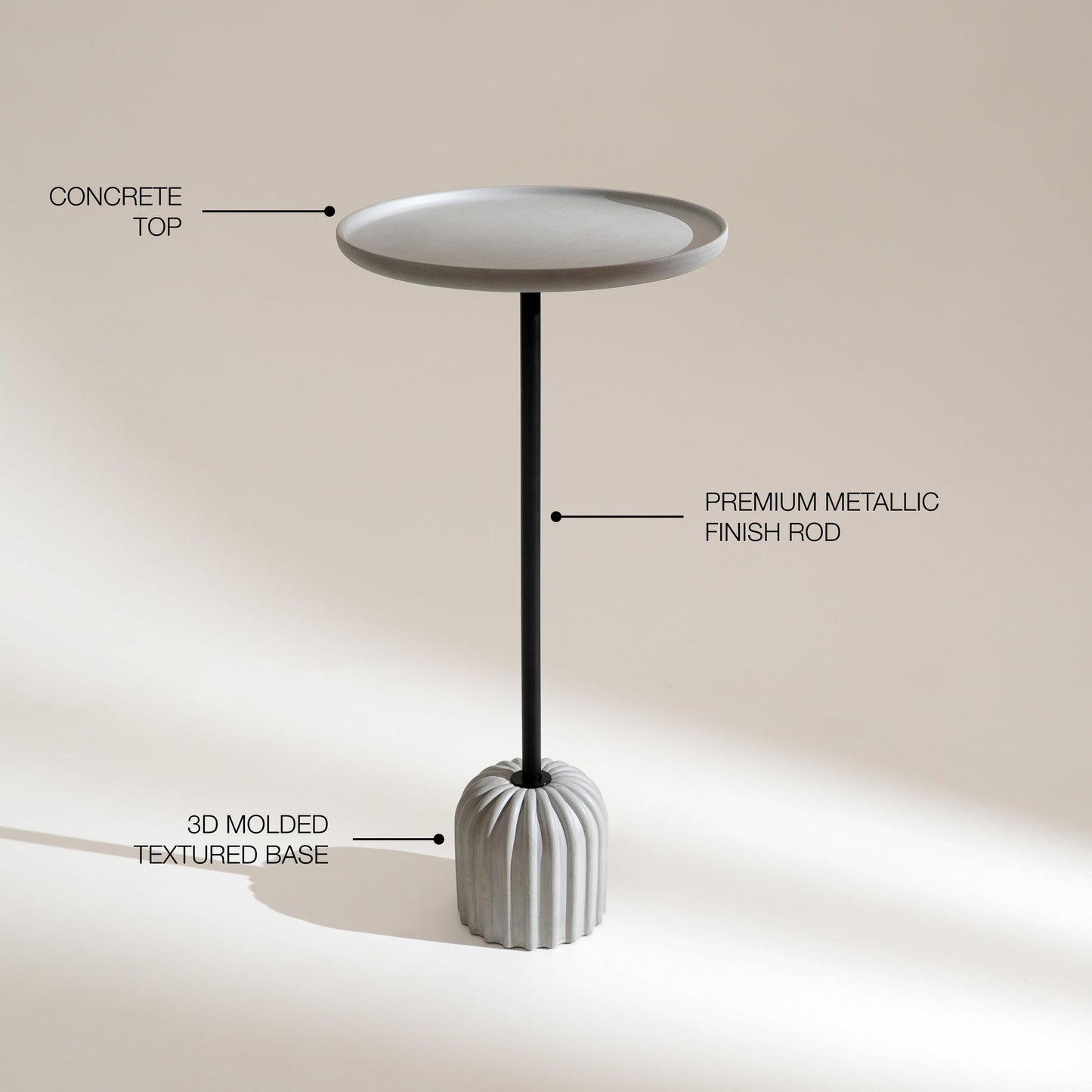Monolith Table Grey
