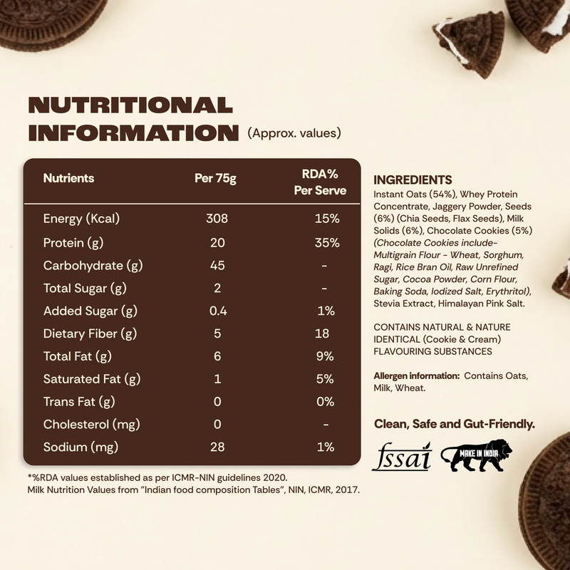 COOKIES AND CREAM - (PACK OF 5)