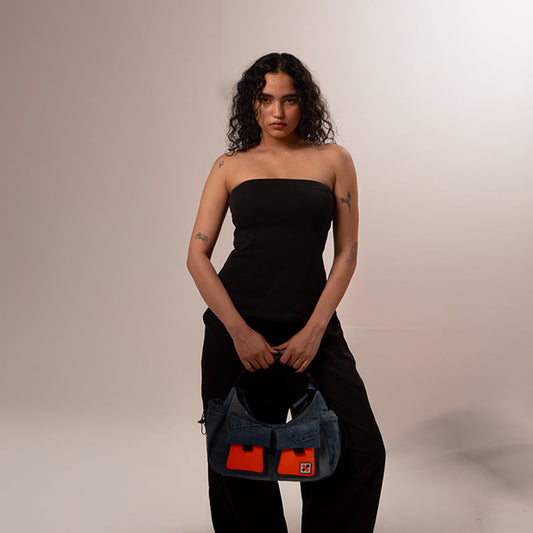 Strobe Dual Handle Bag - Denim - 10 Styles Available