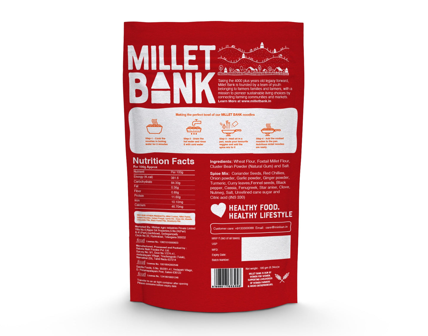Foxtail Millet Hakka Noodles