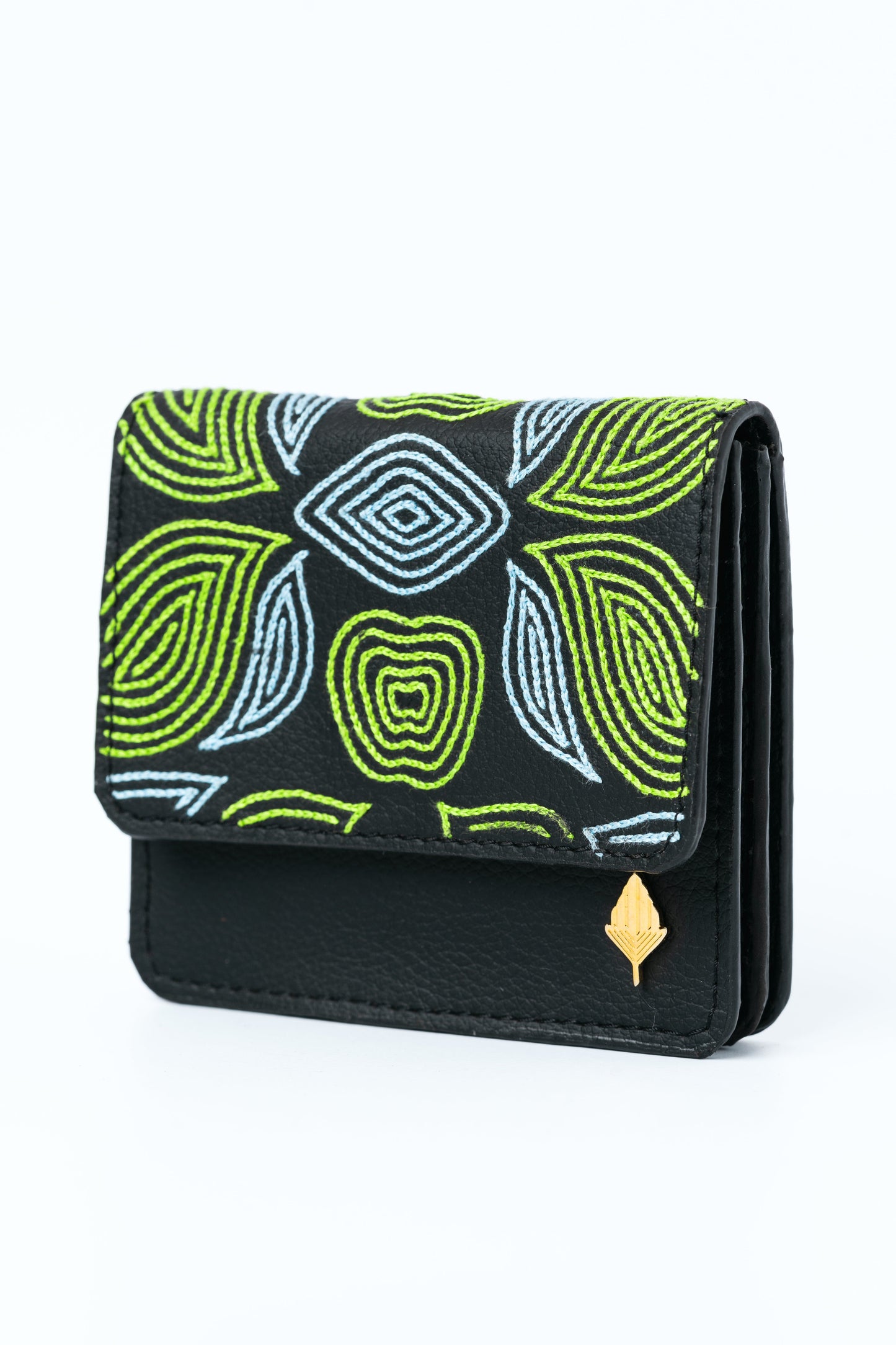 Lana Vegan Leather Card Holder – Black