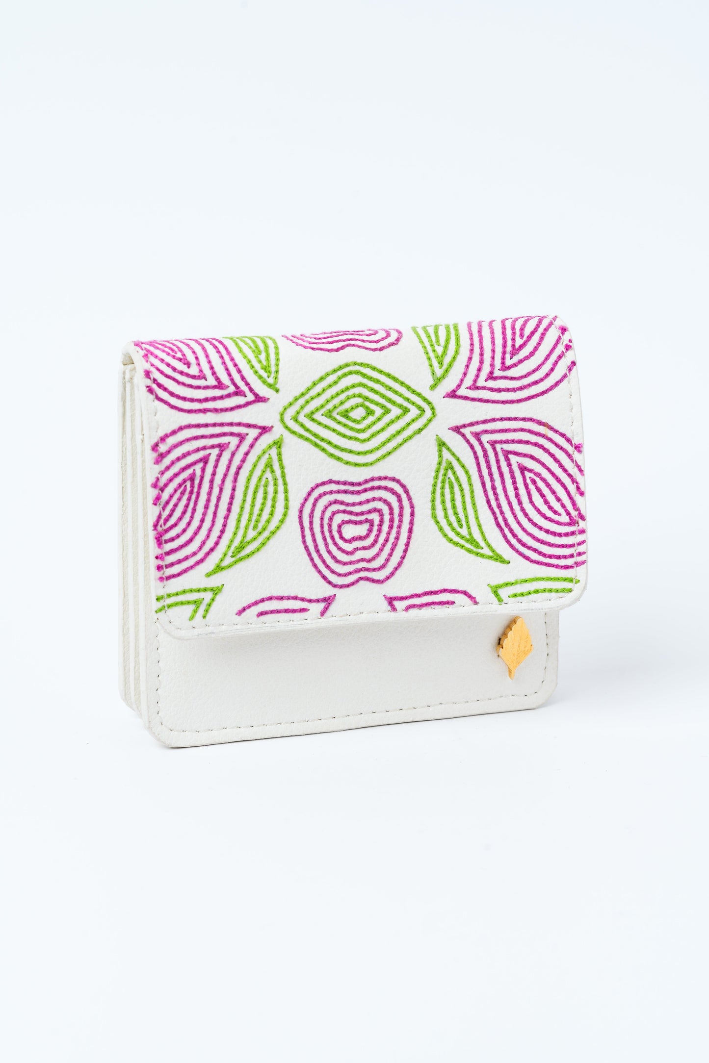 Lana Vegan Leather Card Holder – White