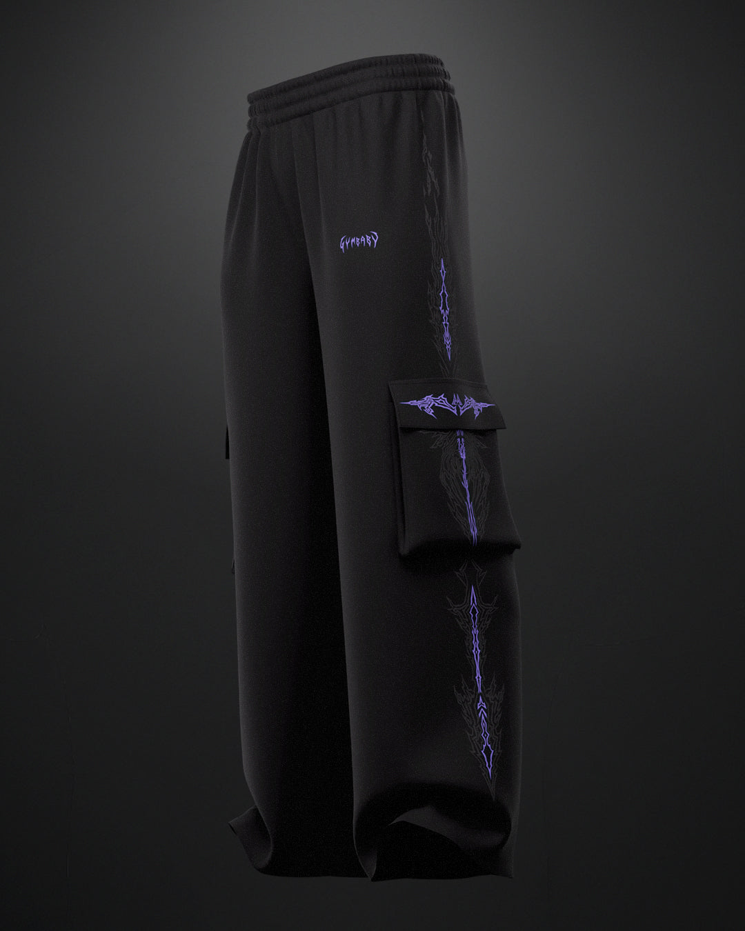 FeralWalk Oversized Cargo Joggers - Purple