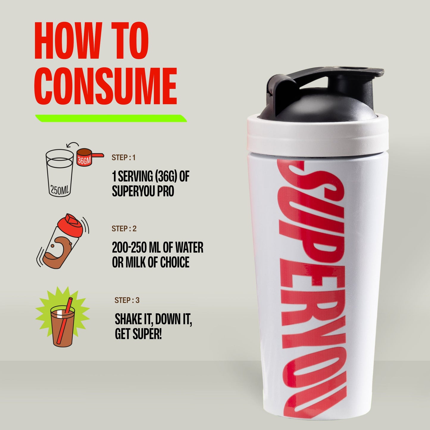 Superyou Cold Coffee 1 Kg - Fermented Yeast Protein
