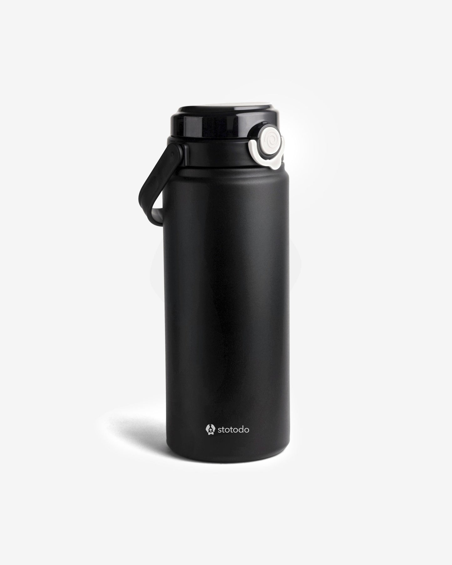 Stotodo Tank Dual Sipper Flask Black – 1.2L insulated leak-proof stainless steel sipper bottle