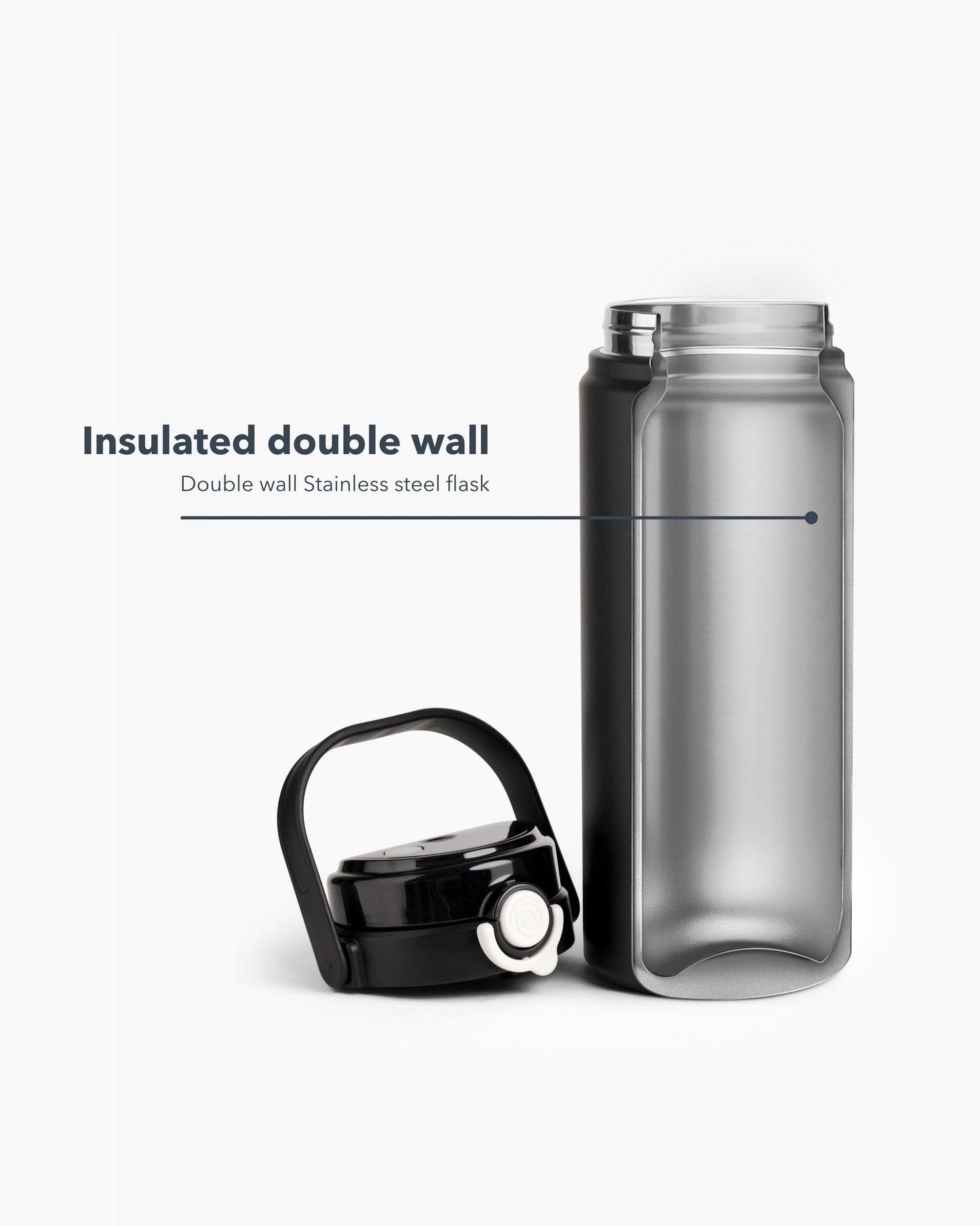 Stotodo Tank 1.2L insulated sipper flask – double wall stainless steel for 26hr hot and cold retention
