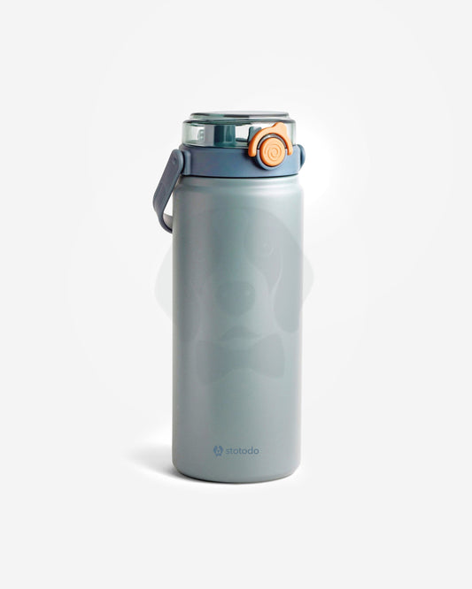 Green sipper flask bottle stainless steel