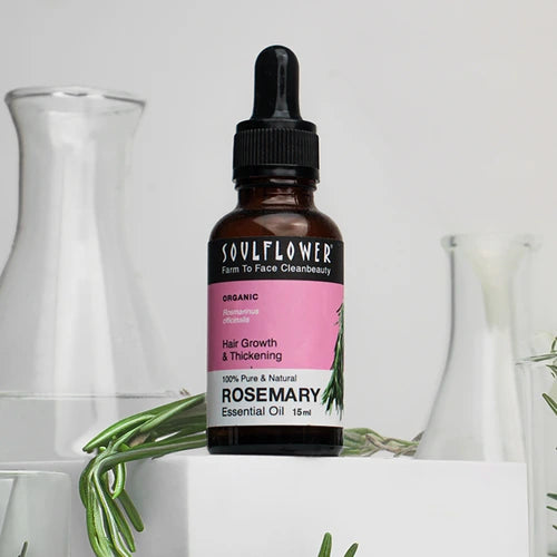 Soulflower Clinically Proven Rosemary Essential Oil for Hair Growth