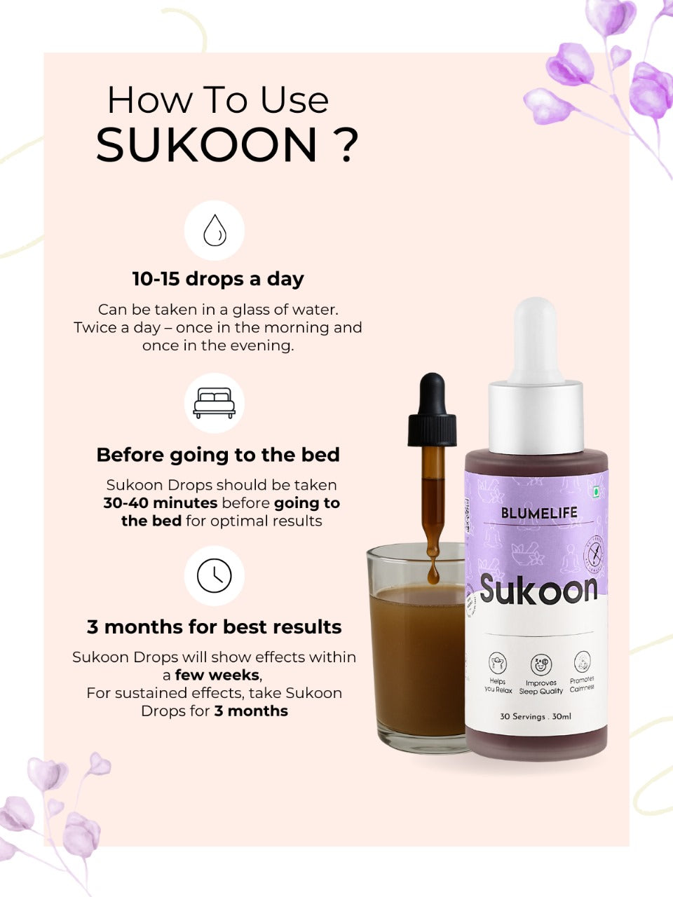 SUKOON | For Sleep, Relaxation & Anti-Stress | No Melatonin Added