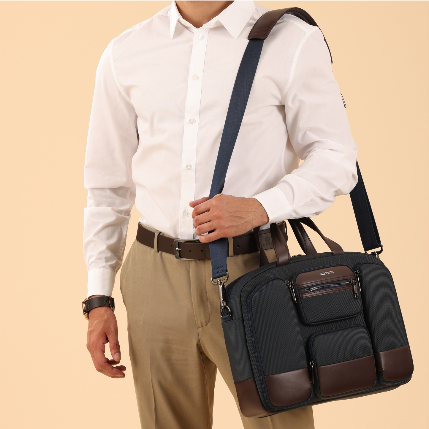 Scaters The Terminal | Office Messenger Bag - Navy Blue