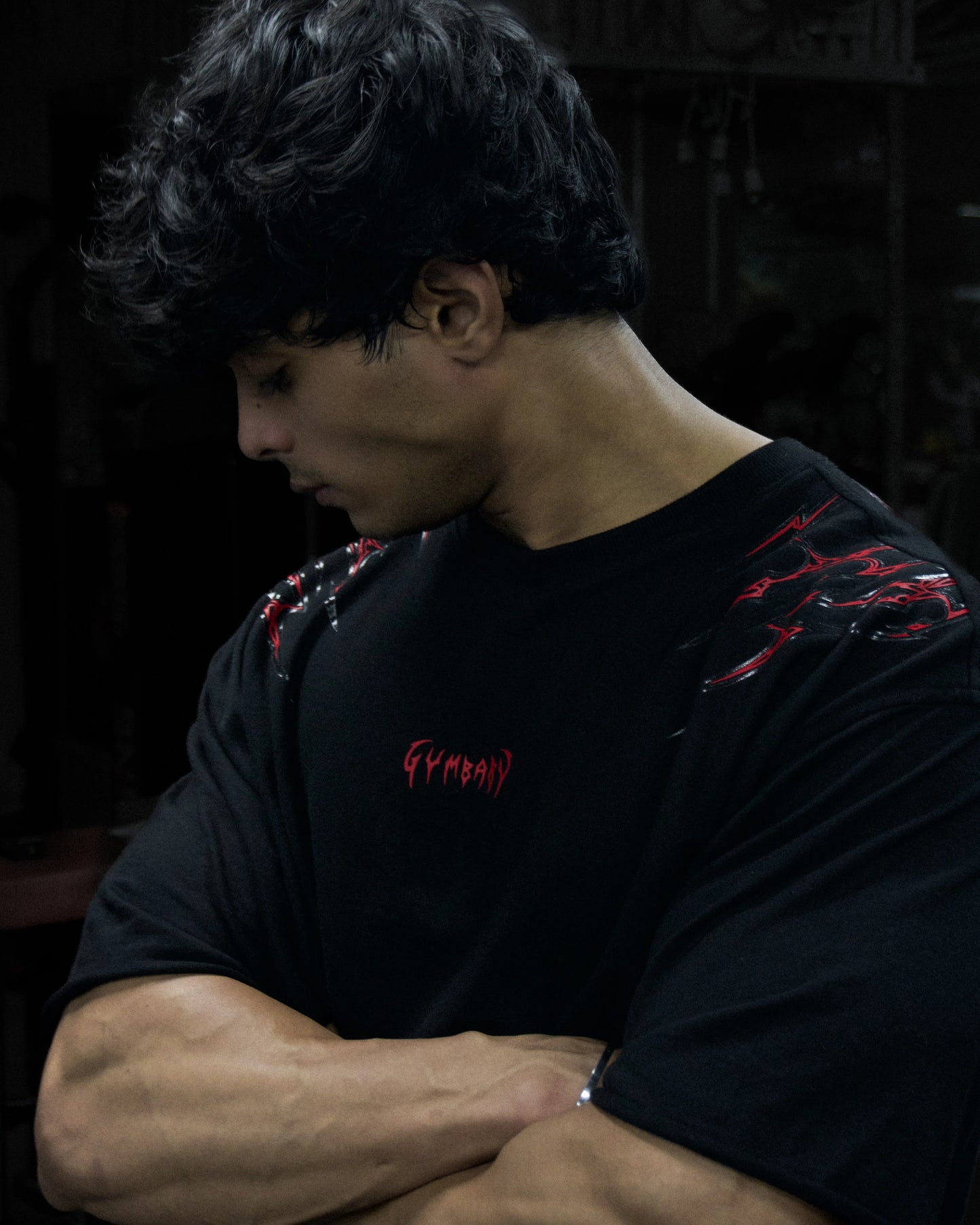 FeralWings Oversized Boxy Tee - Blood Red (Unisex)