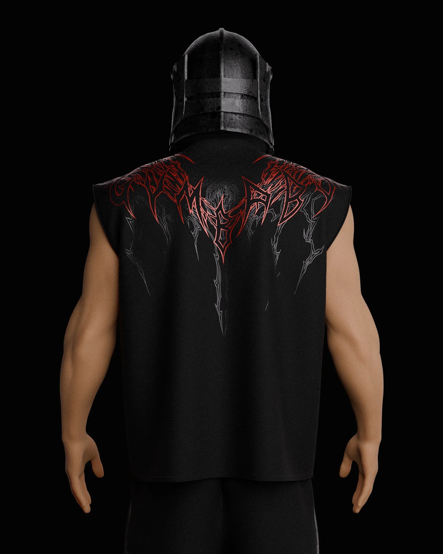 Hellscar Oversized Tank - Blood Red