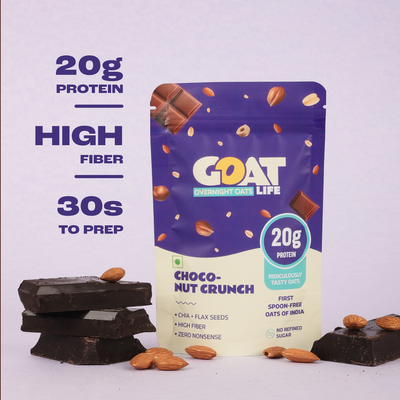 CHOCO NUT CRUNCH HIGH PROTEIN OATS - (PACK OF 5 )