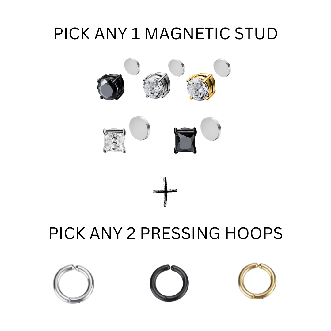 NO PIERCING EARRING COMBO