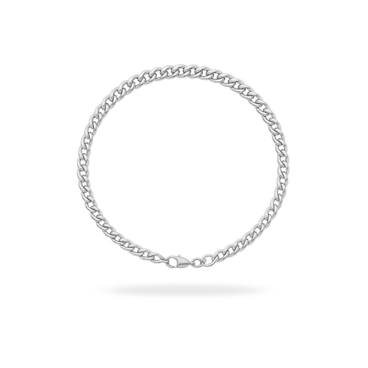 MICRO CUBAN BRACELET (SILVER)