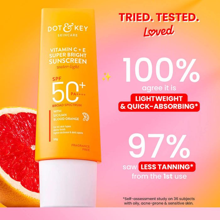 Dot & Key Vitamin C + E Sunscreen, SPF 50+ PA++++