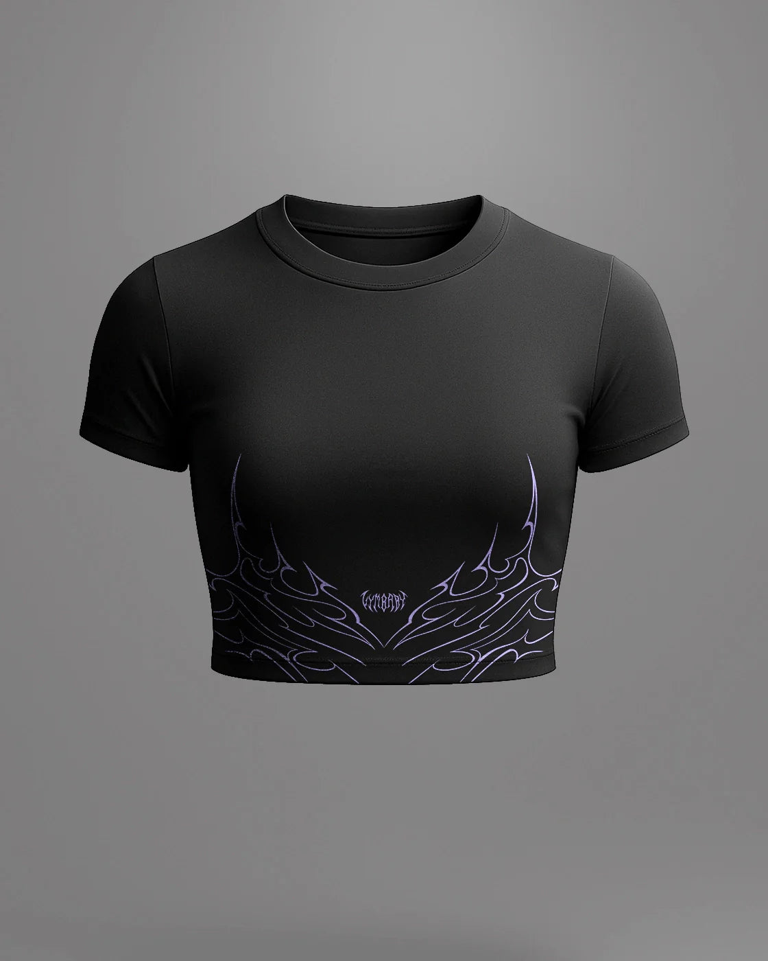 Valkyrie Half Sleeve Compression Crop Top