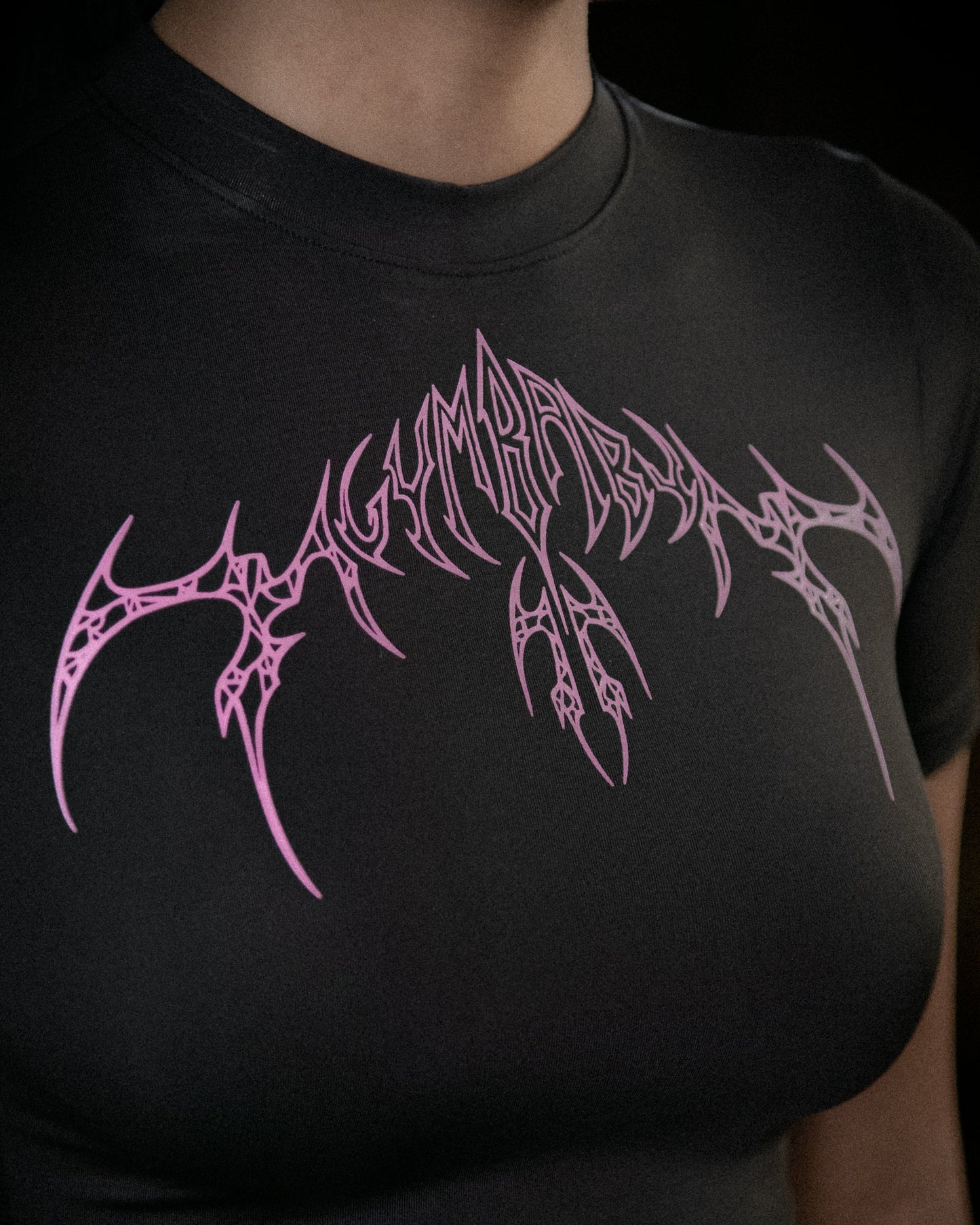 SpiderLily Half Sleeve Compression Crop Top