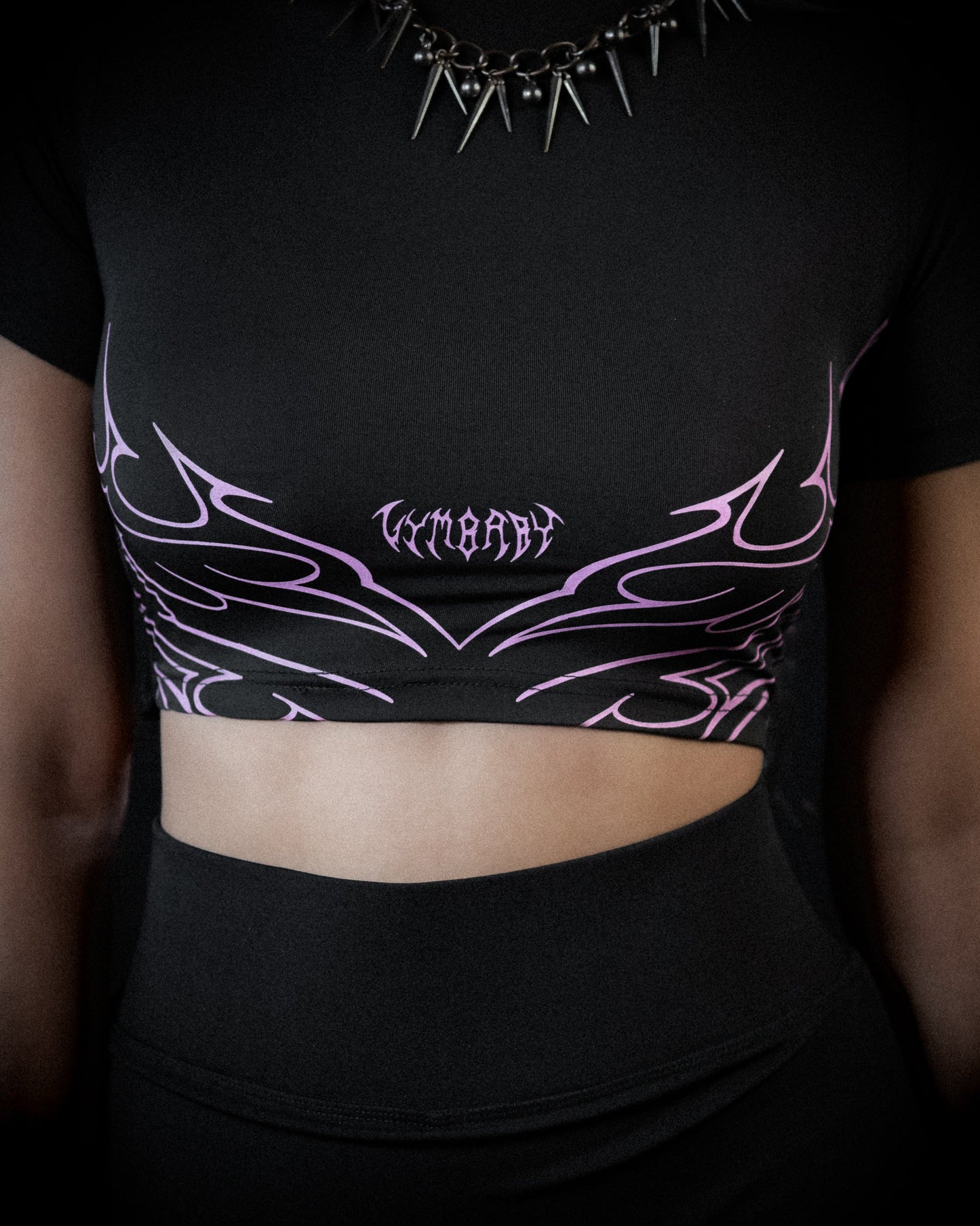 Valkyrie Half Sleeve Compression Crop Top