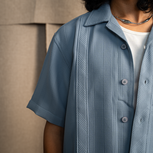 Warping theories BMW CUBAN COLLAR SHIRT