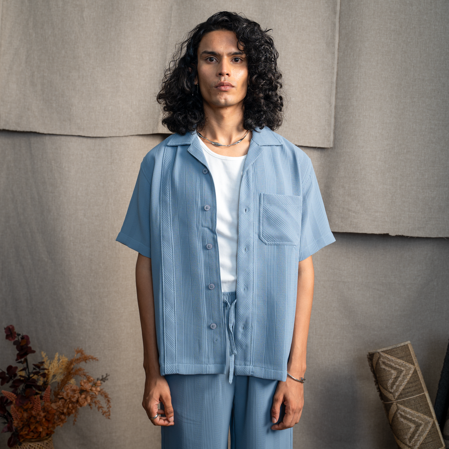 Warping theories BMW CUBAN COLLAR SHIRT