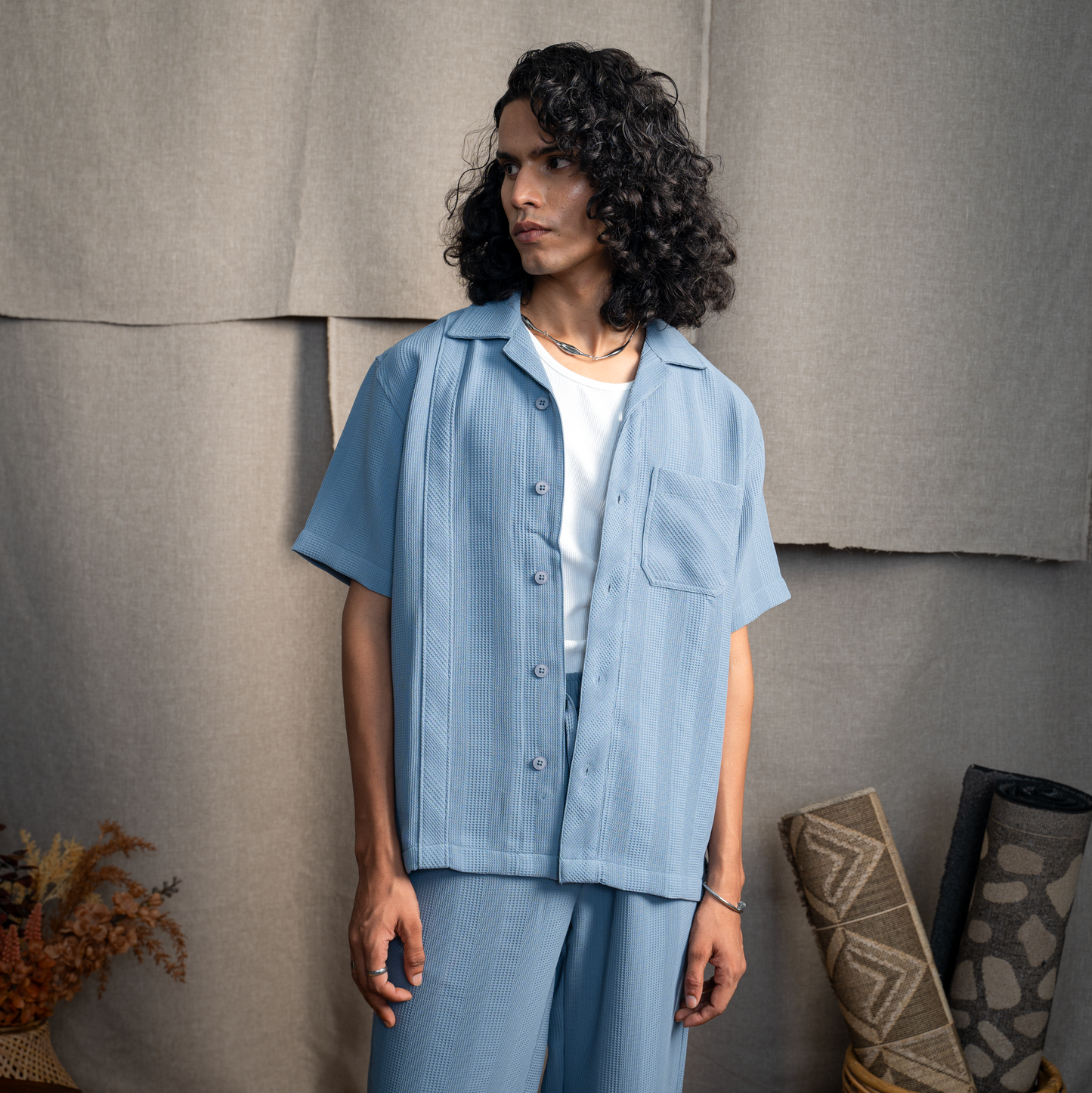 Warping theories BMW CUBAN COLLAR SHIRT