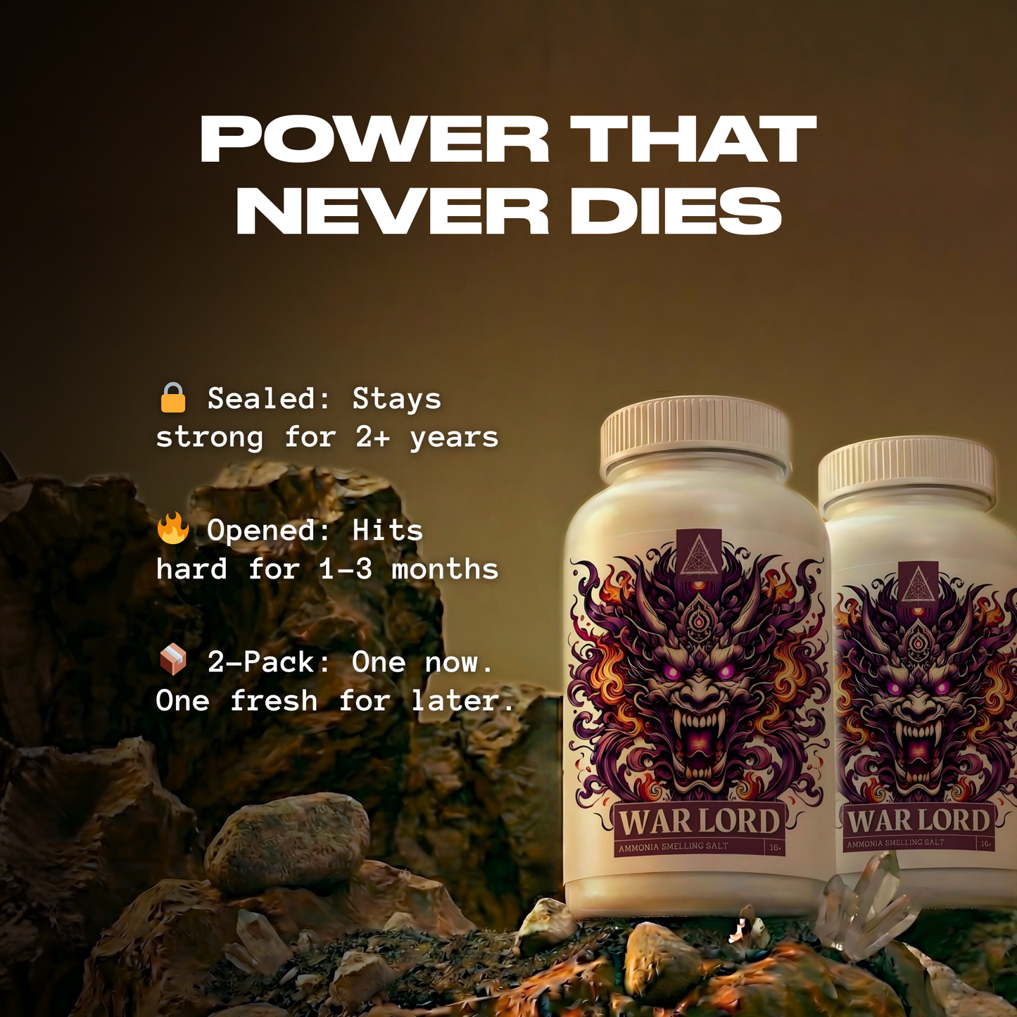 War Lord Smelling Ammonia Salt | For Intermediate Lifters