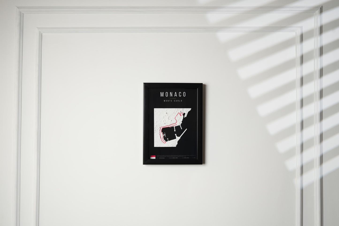 F1 Monaco 3D Wall Frame (Geographic)
