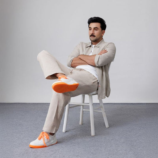 ARKS Leather Low Top Sneaker - Orange