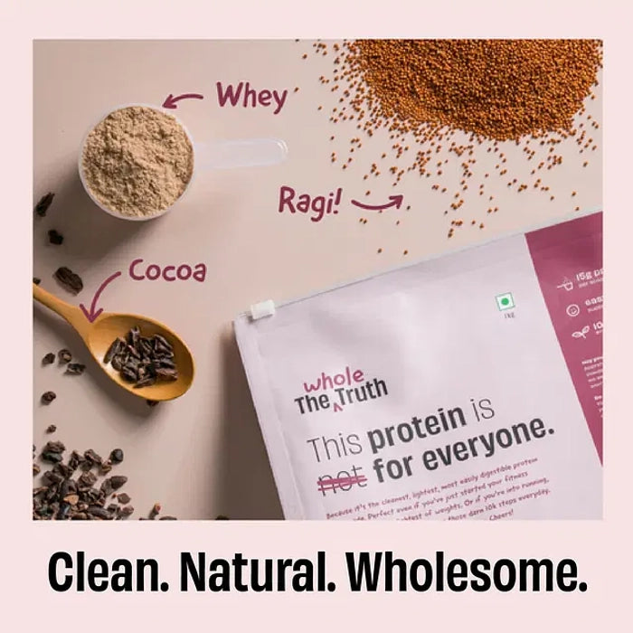 The Whole Truth Ragi Cocoa 15 g Protein Powder - Sampler Pack of 7