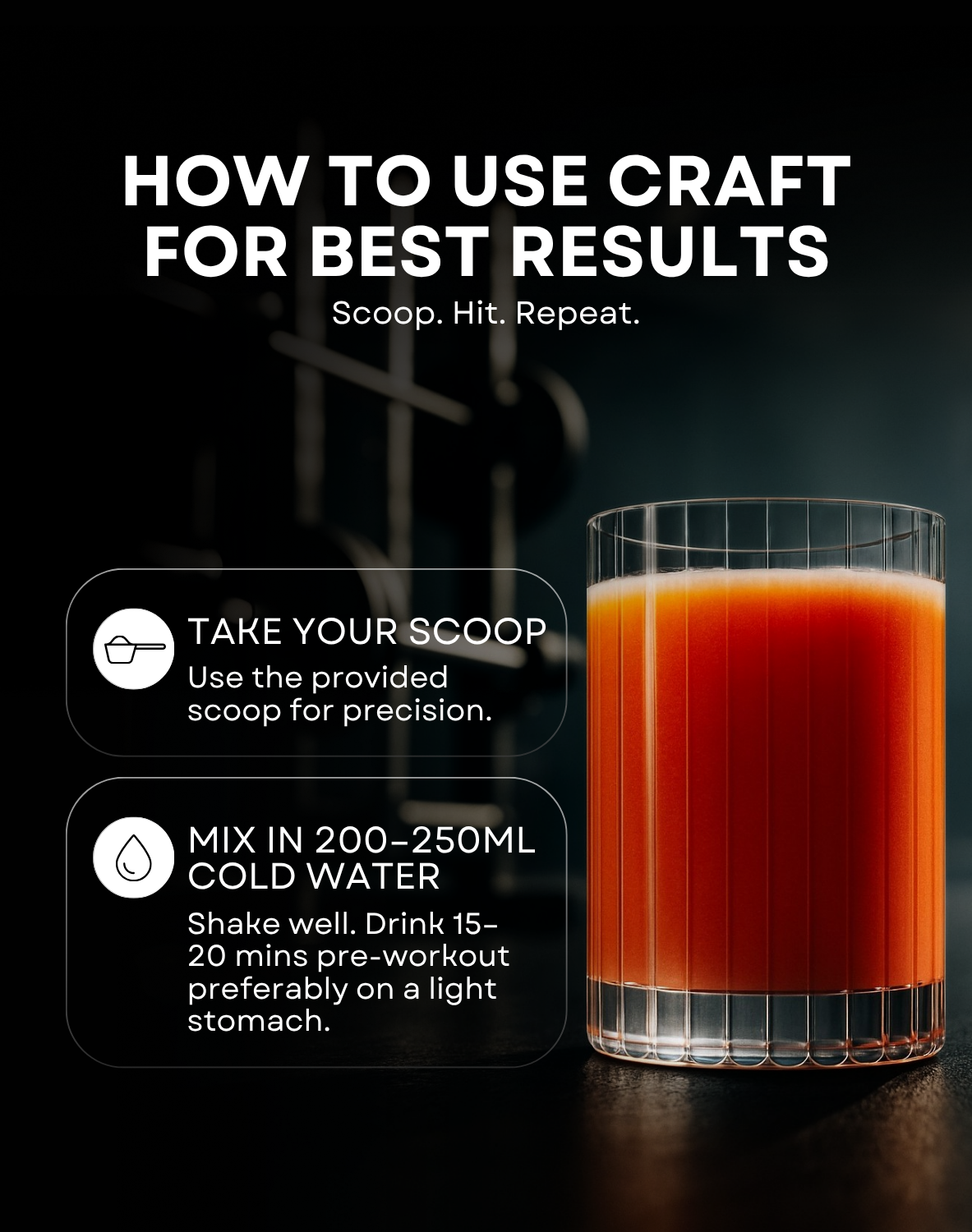 Craft Pre-workout (V2) | India's First Custom Made Supplement | Improved Formula