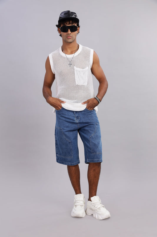 Vintage Blue Carpenter Denim Jorts