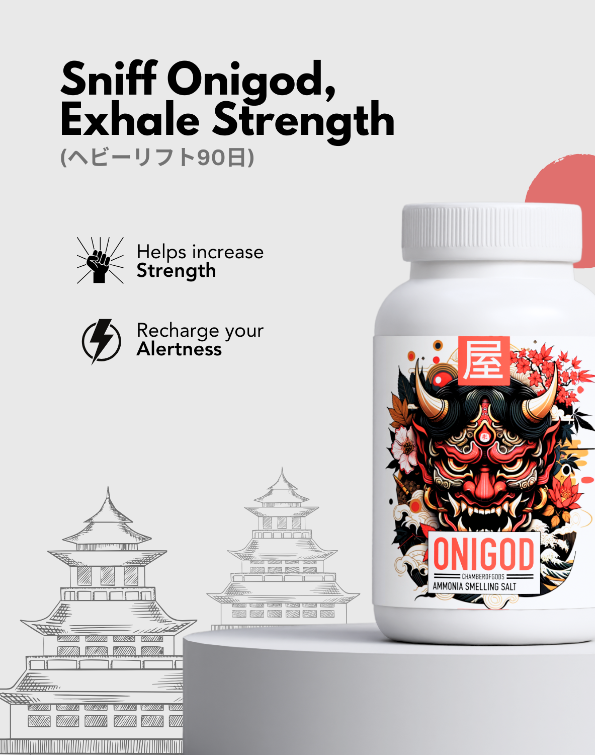 Onigod Smelling Salt | for intermediate lifters