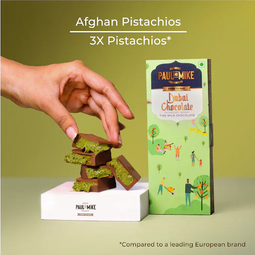 Kunafa Chocolate with Afghan Pistachios – Dubai Inspired | Paul Mike
