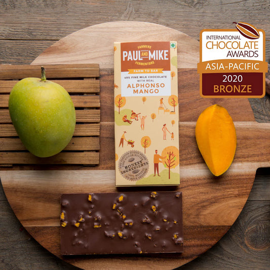 41% Fine Milk Real Alphonso Mango Chocolate | Paul Mike