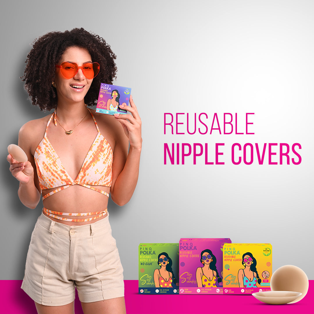Reusable Nipple Covers | Pink Polka