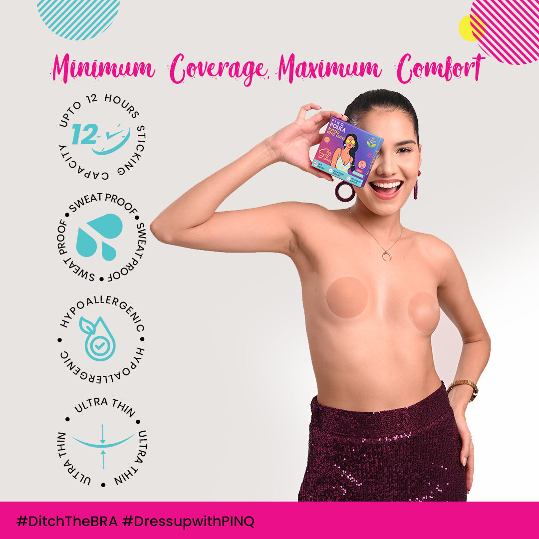Reusable Nipple Covers | Pink Polka