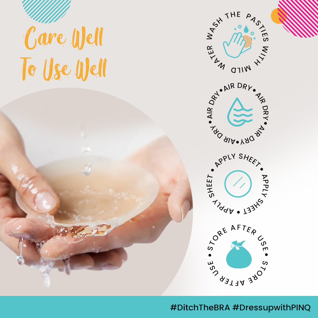 Reusable Nipple Covers | Pink Polka